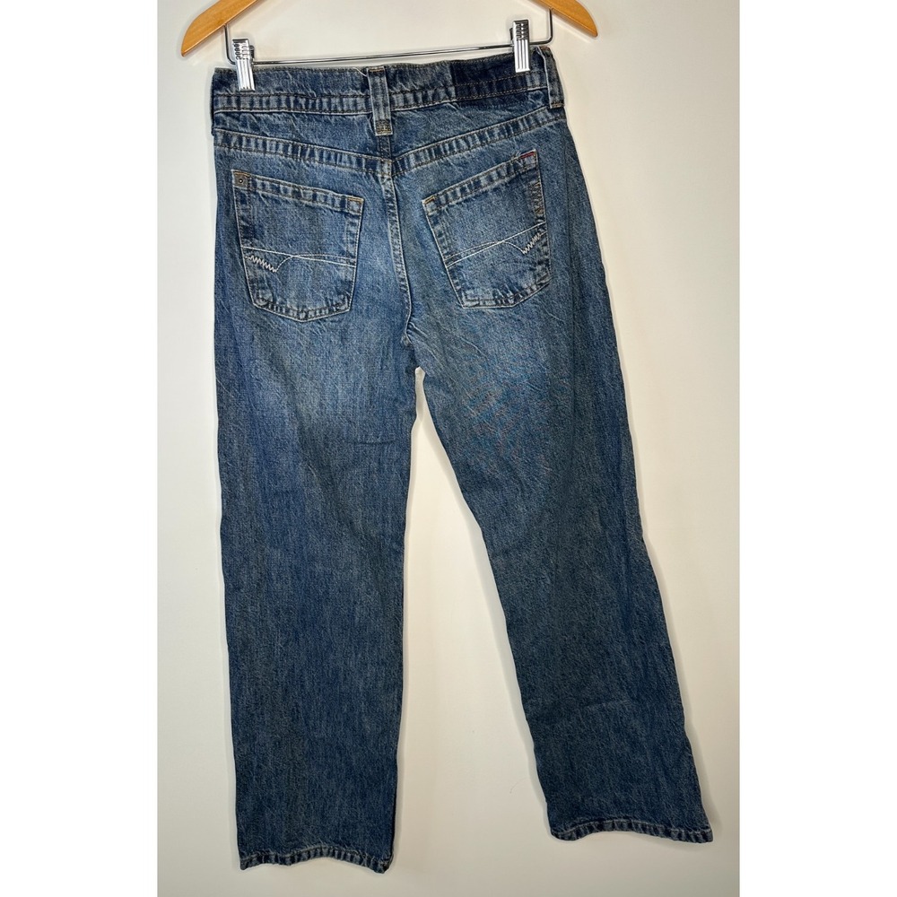 BDG Kayla Lowrider Studded Jeans Blue Denim Low Rise Straight Leg Womens Size 25 - Picture 12 of 16